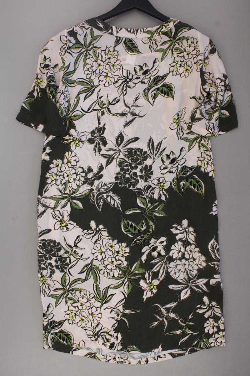 Marc O'Polo Kurzarmkleid Gr. 36 mit Blumenmuster olivgrün