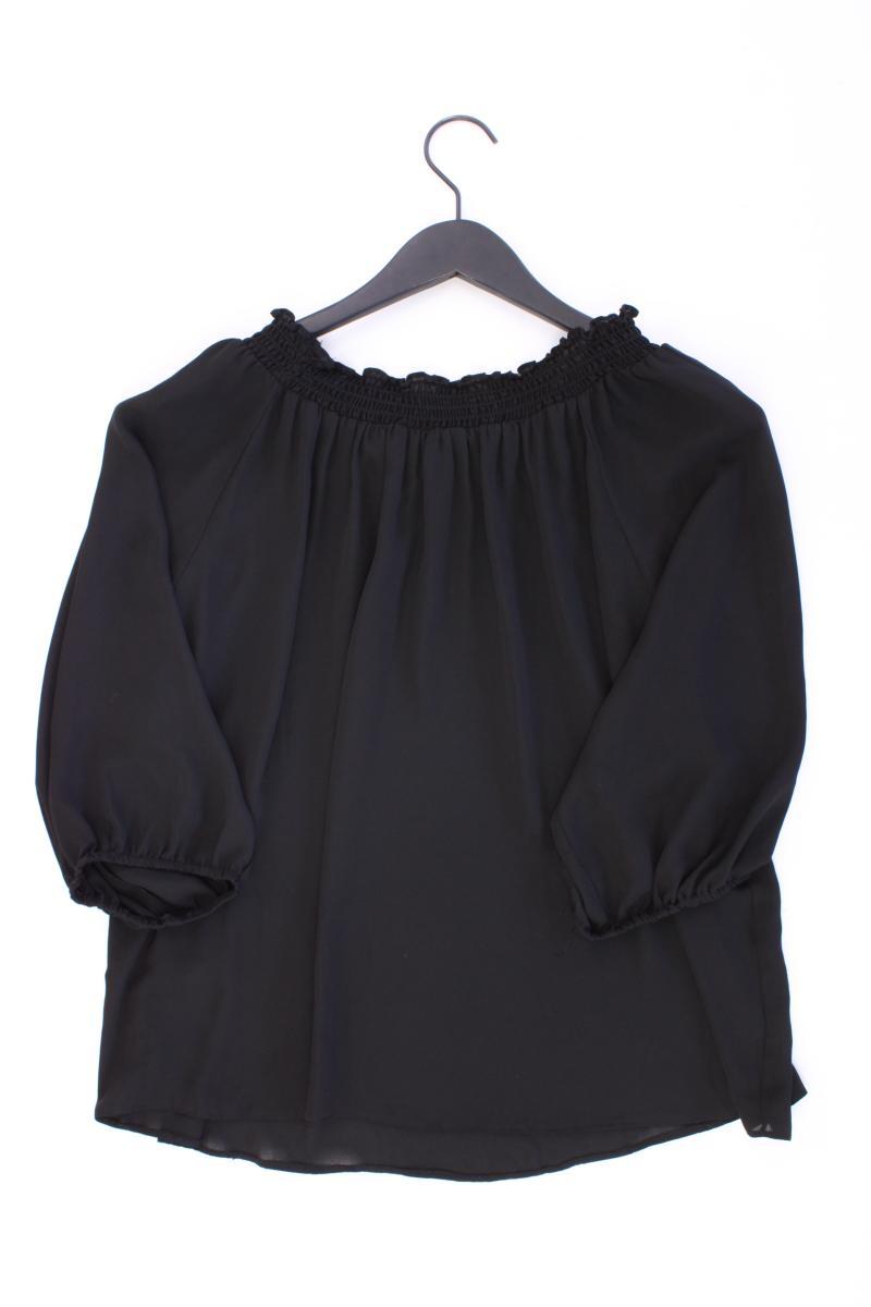Dorothy Perkins Chiffonbluse Gr. 42 3/4 Ärmel mit Carmen-Ausschnitt schwarz