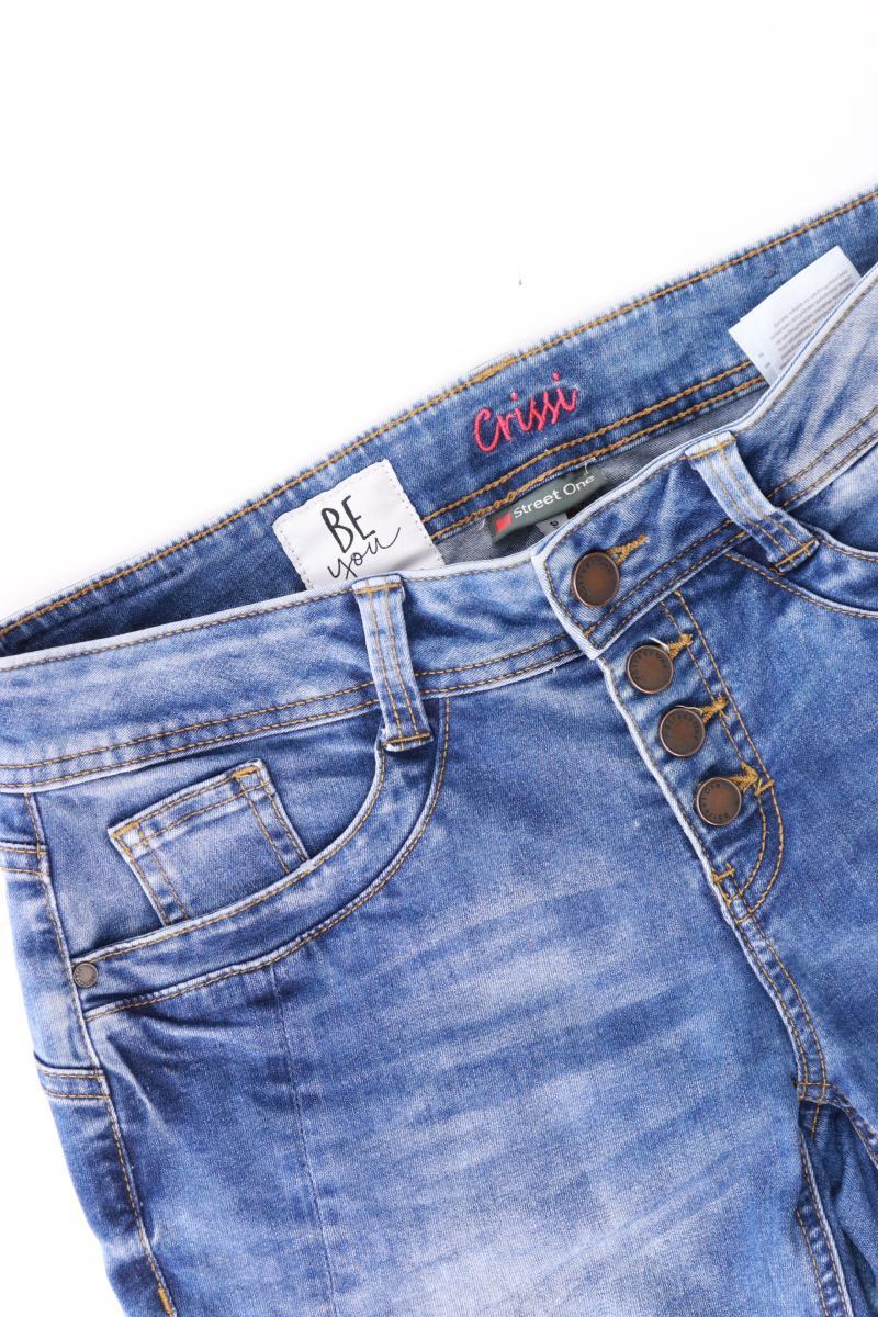 Street One Straight Jeans Gr. W27 blau aus Baumwolle