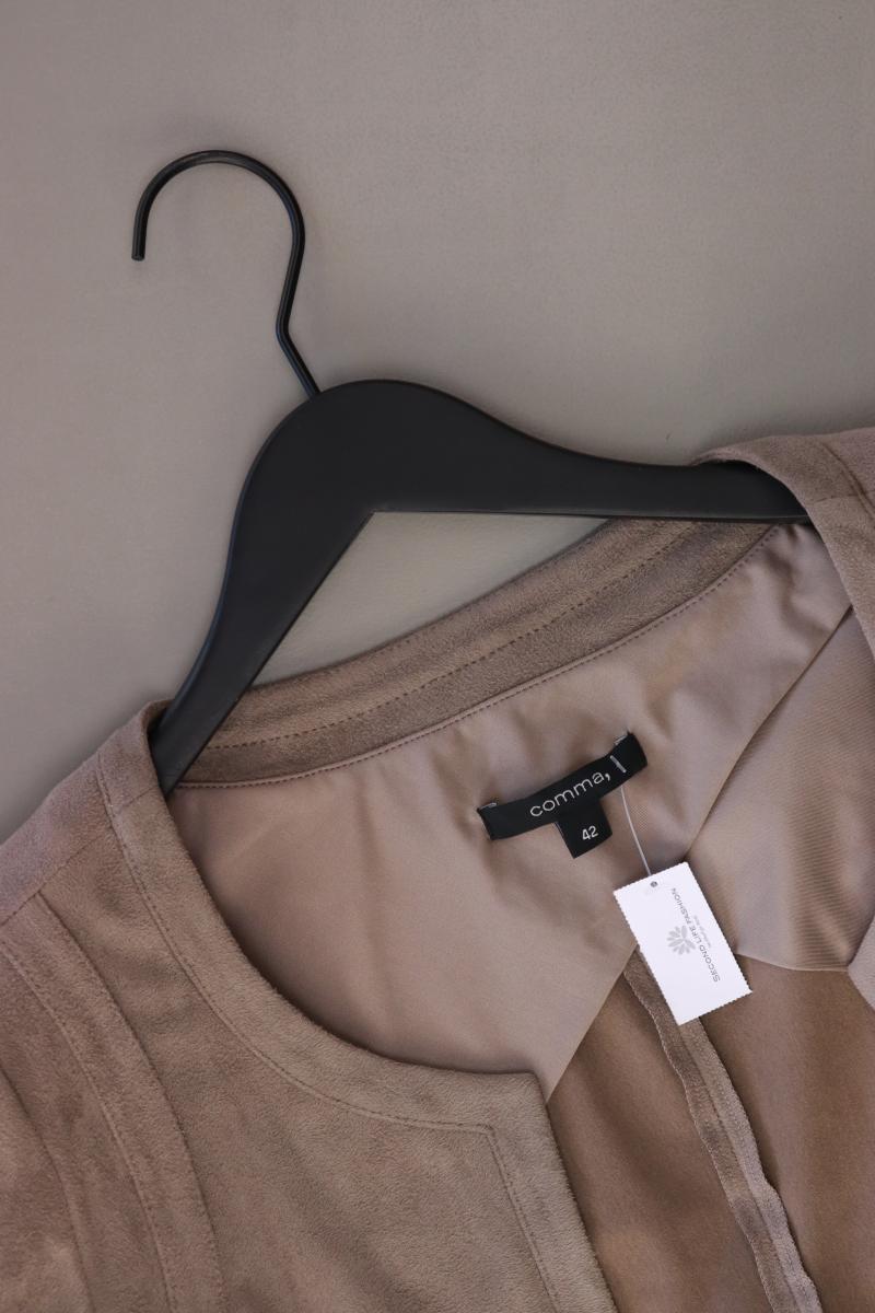 comma, Regular Cardigan Gr. 42 Langarm grau aus Polyester