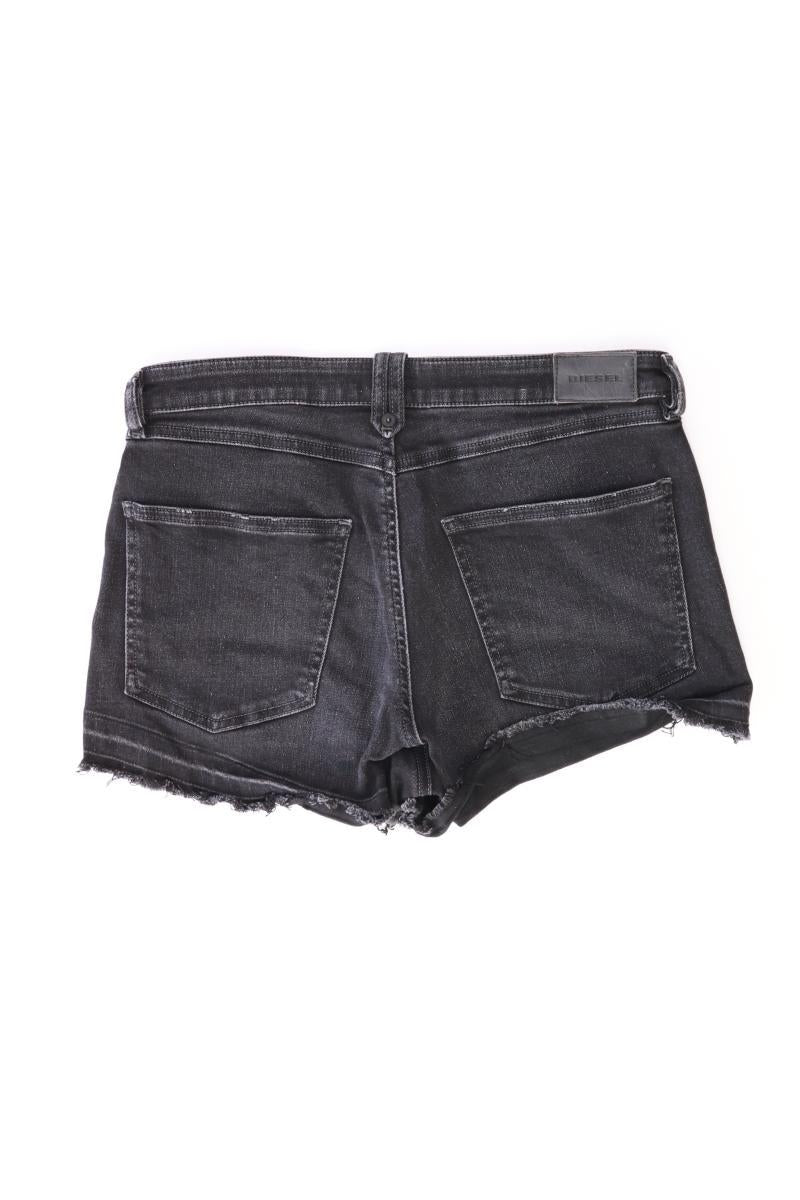 Diesel Jeansshorts Gr. W26 schwarz aus Baumwolle