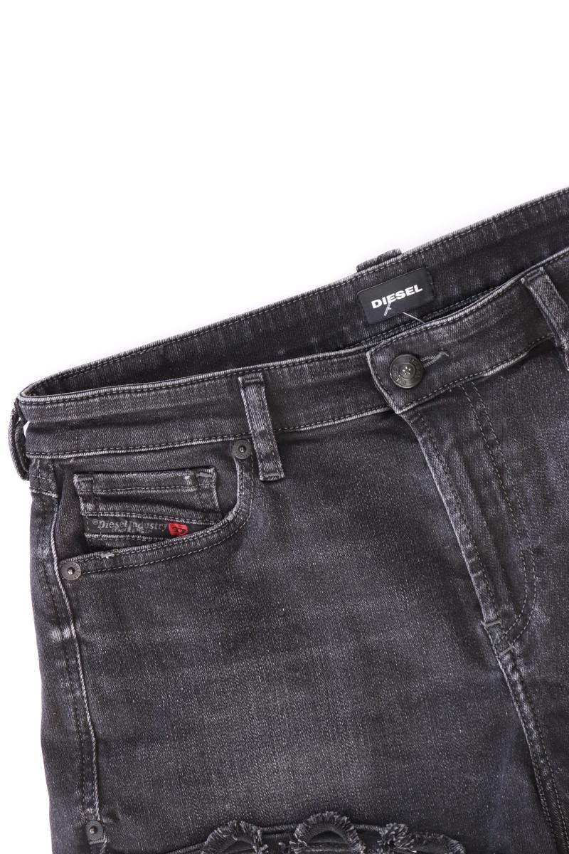 Diesel Jeansshorts Gr. W26 schwarz aus Baumwolle