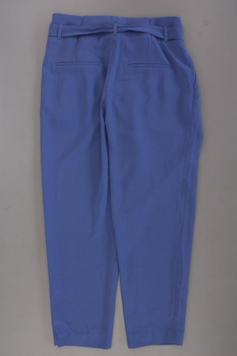 H&M Paperbag Hose Gr. 42 neuwertig mit Gürtel blau aus Polyester