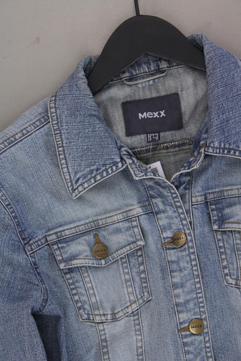 Mexx Jeansjacke Gr. 34 Vintage blau aus Baumwolle