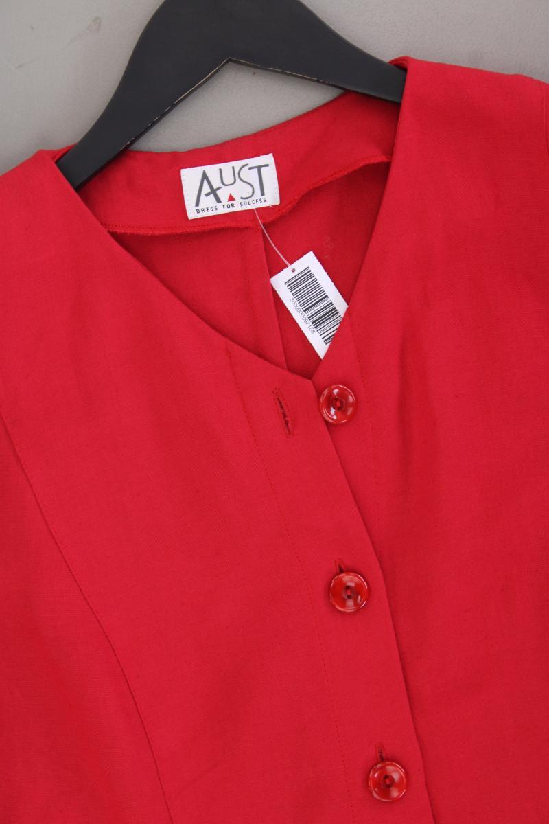 AUST Kurzarmbluse Gr. 42 Vintage rot