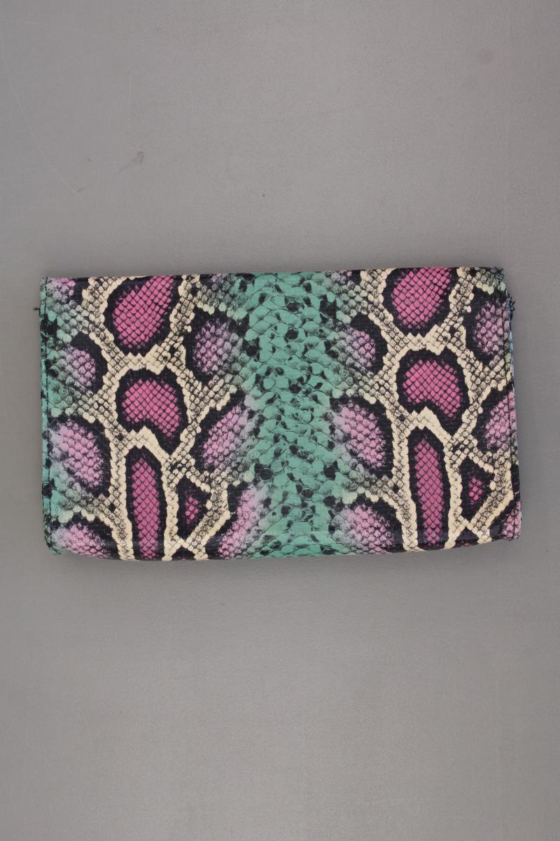 H&M Clutch mit Tierdruck mehrfarbig