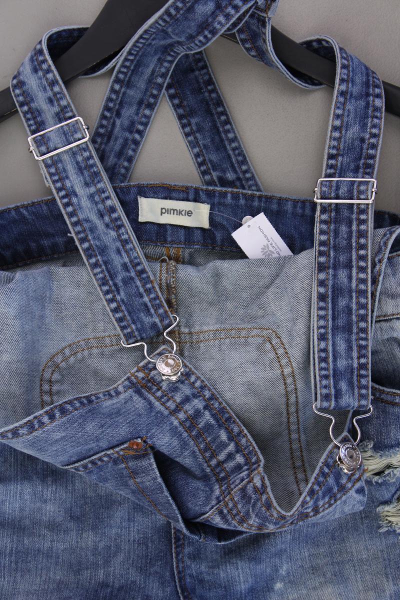 Pimkie Jeans Latzshorts Gr. 36 blau aus Baumwolle