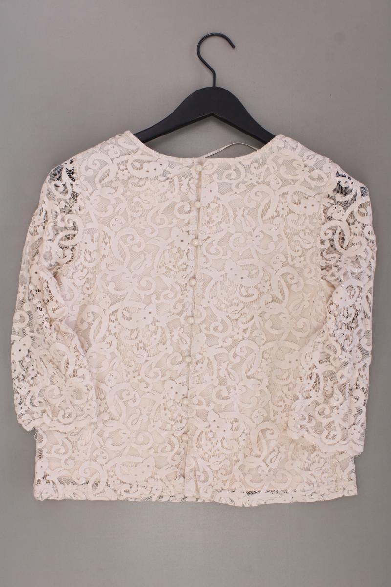 Regular Shirt Gr. S neuwertig 3/4 Ärmel creme aus Baumwolle