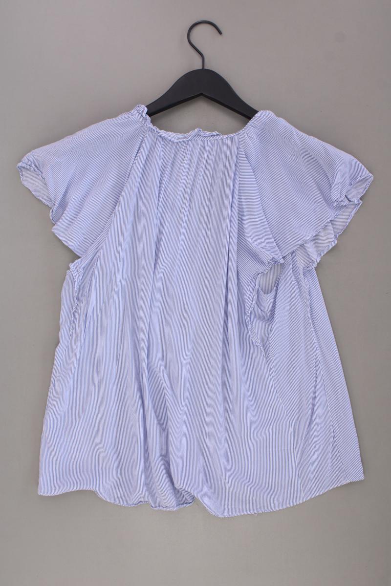 H&M Kurzarmbluse Gr. 36 gestreift blau