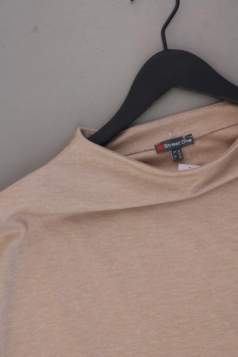 Street One T-Shirt Gr. 38 Kurzarm braun aus Viskose