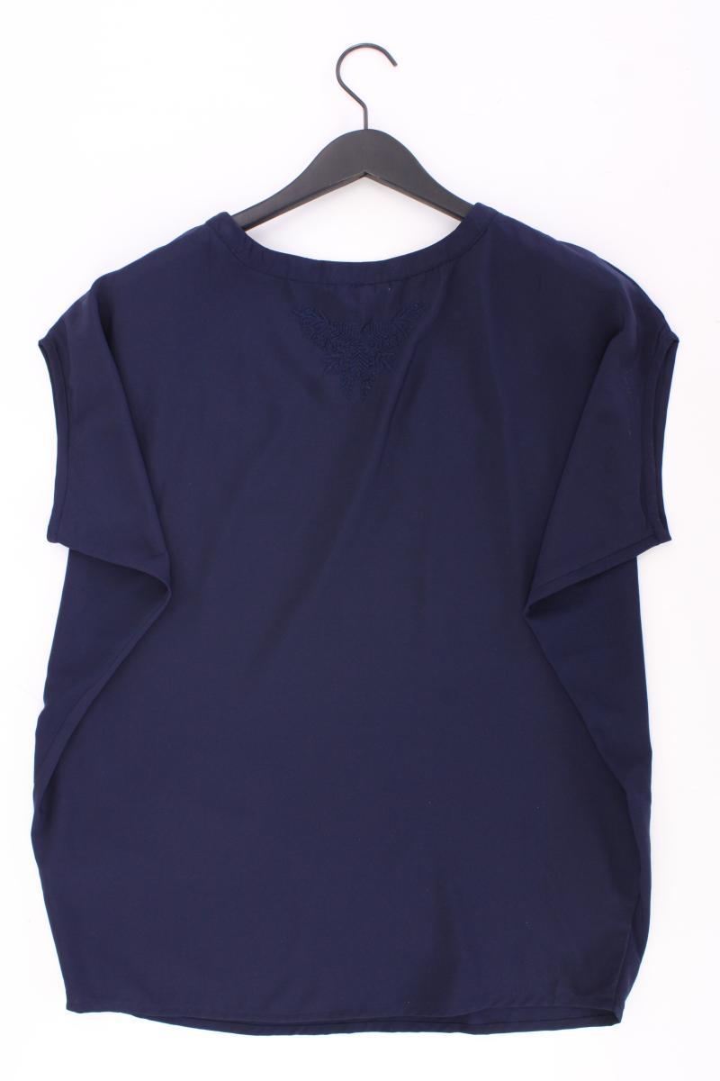 Esprit Kurzarmbluse Gr. S neuwertig blau aus Polyester
