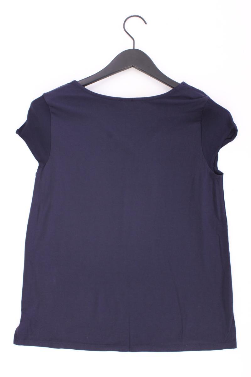 s.Oliver Black Label Kurzarmbluse Gr. 38 blau aus Viskose