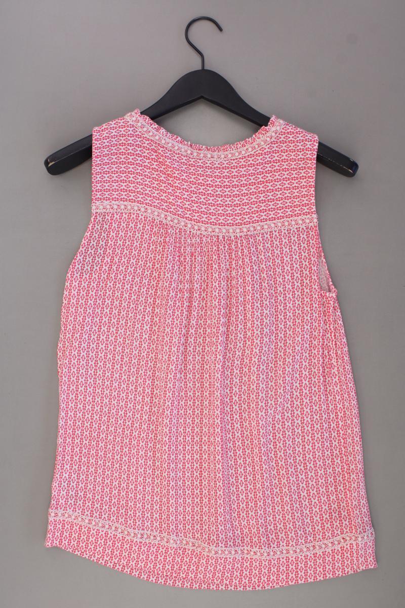 edc by Esprit Ärmellose Bluse Gr. M geometrisches Muster neuwertig rot
