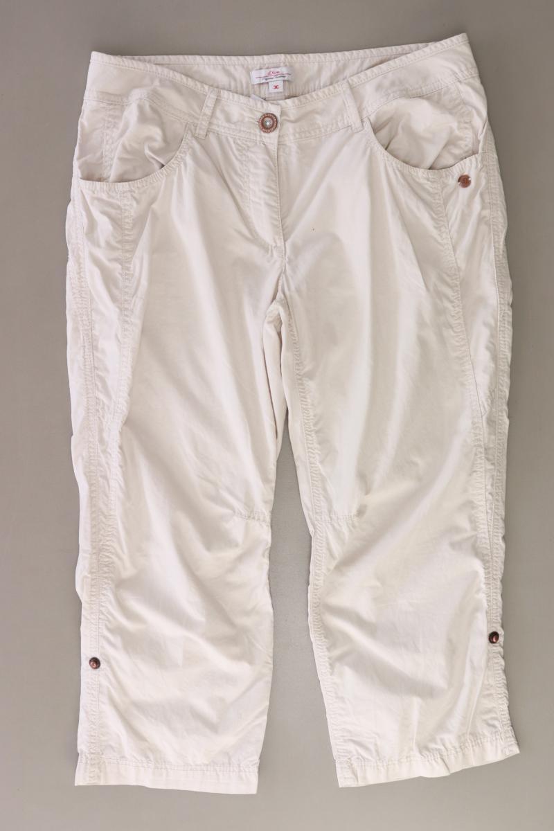 s.Oliver 7/8 Hose Gr. 36 creme aus Baumwolle