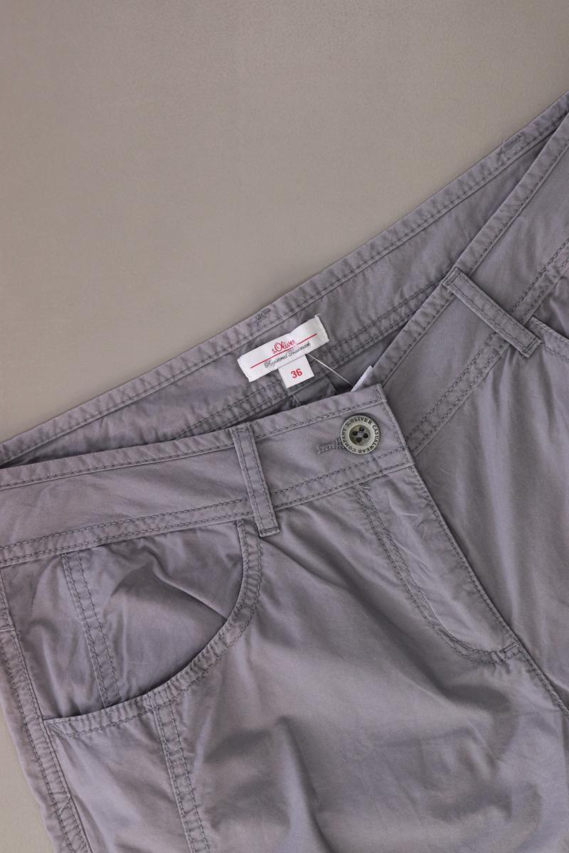 s.Oliver 7/8 Hose Gr. 36 grau aus Baumwolle