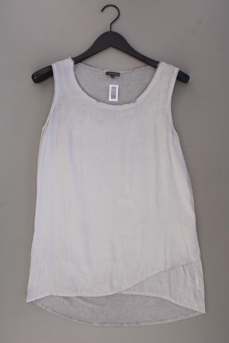 Street One Ärmellose Bluse Gr. 38 neuwertig grau aus Viskose