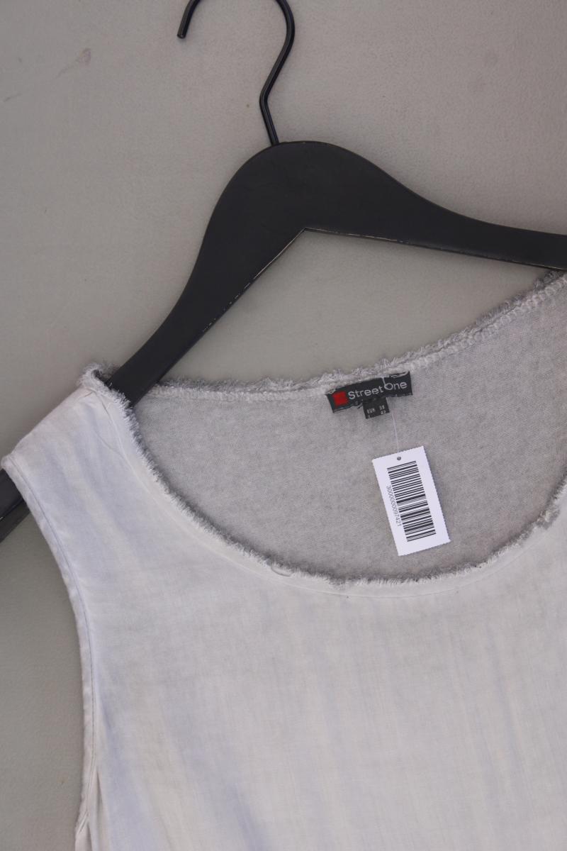 Street One Ärmellose Bluse Gr. 38 neuwertig grau aus Viskose