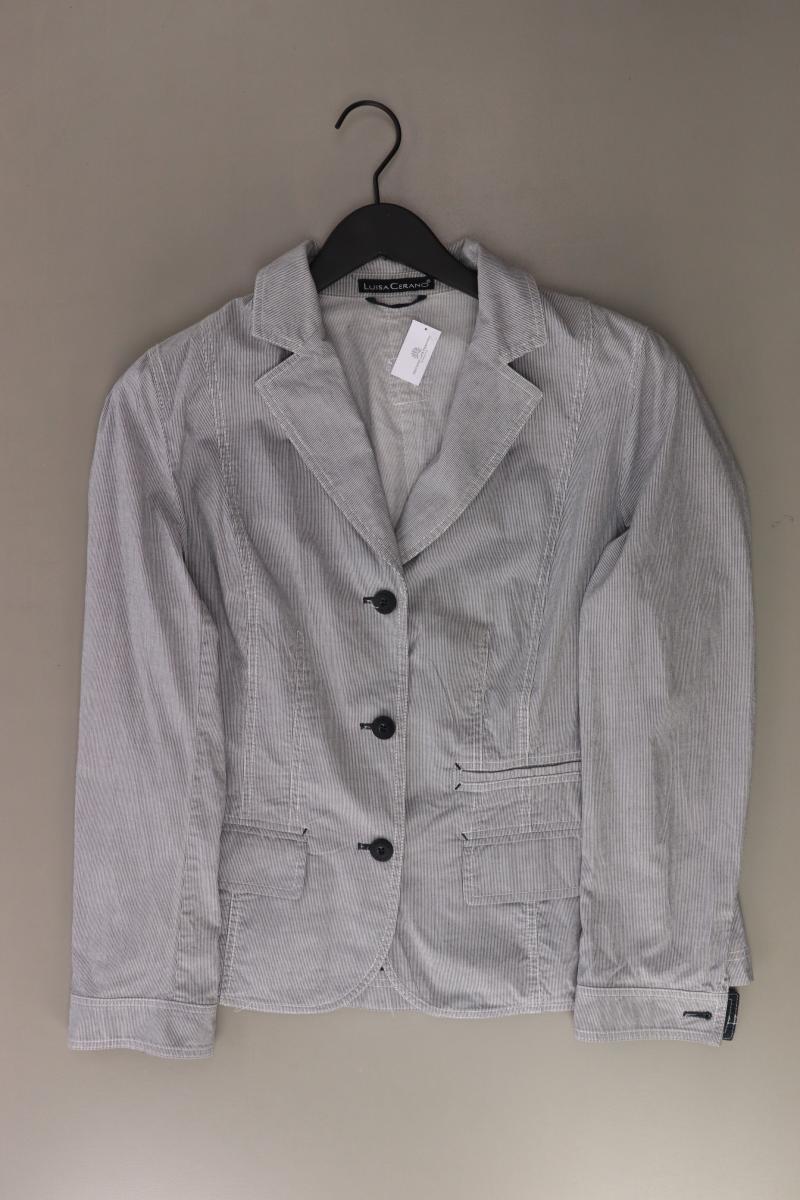 Luisa Cerano Regular Blazer Gr. 42 grau aus Baumwolle