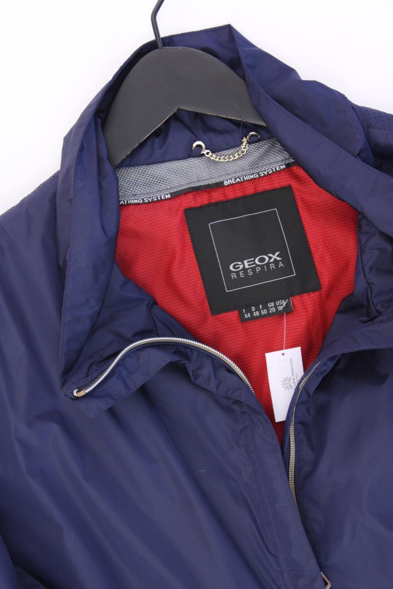 Geox Lange Jacke Gr. 48 neuwertig blau aus Polyamid