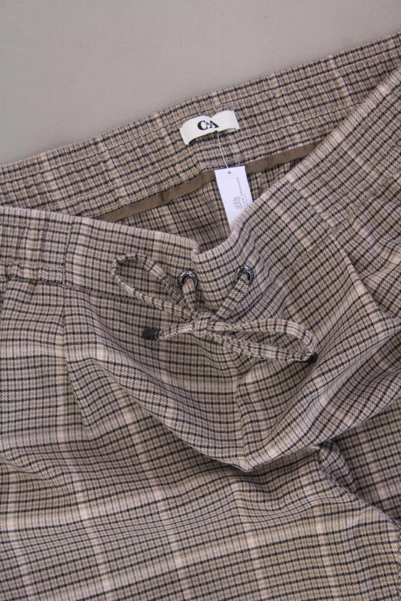 C&A Stoffhose Gr. 48 kariert braun