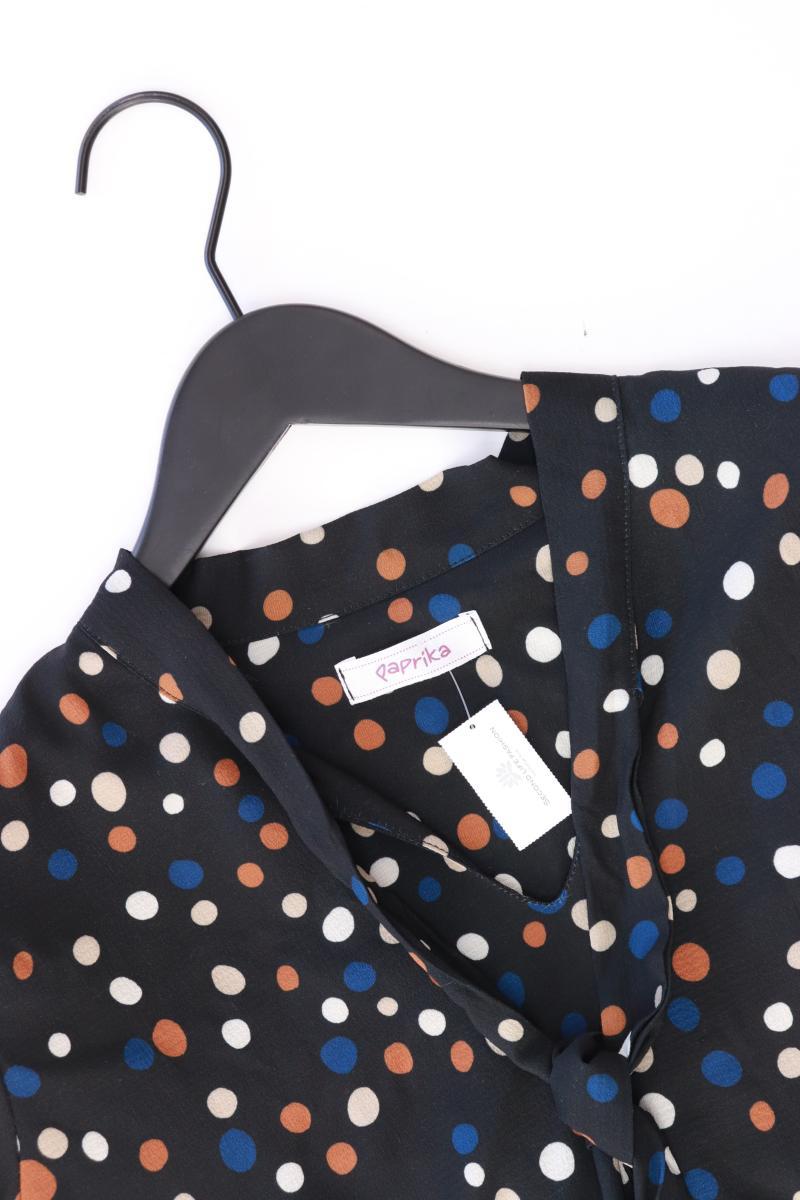 Paprika Schluppenbluse Gr. S gepunktet 3/4 Ärmel schwarz aus Polyester