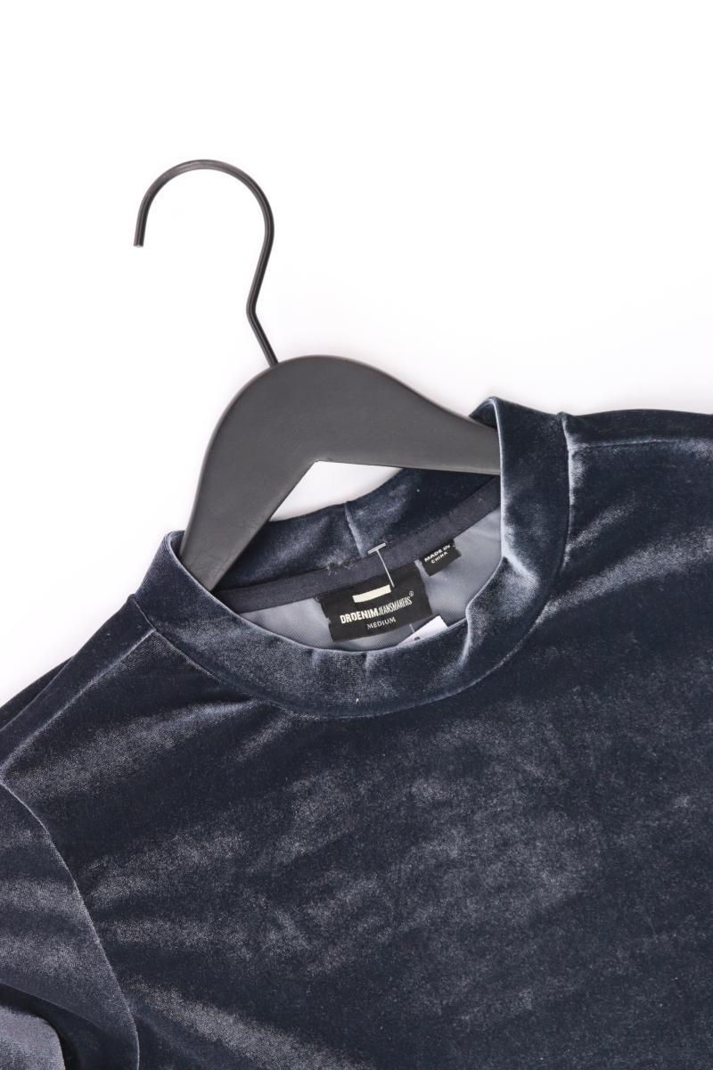 Dr. Denim Cropped Shirt Gr. M Langarm grau aus Polyester