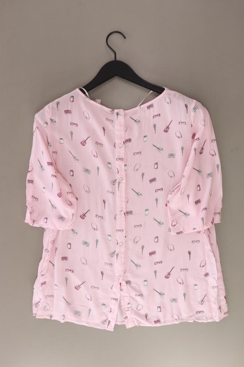 Esprit Regular Bluse Gr. 40 3/4 Ärmel rosa aus Viskose
