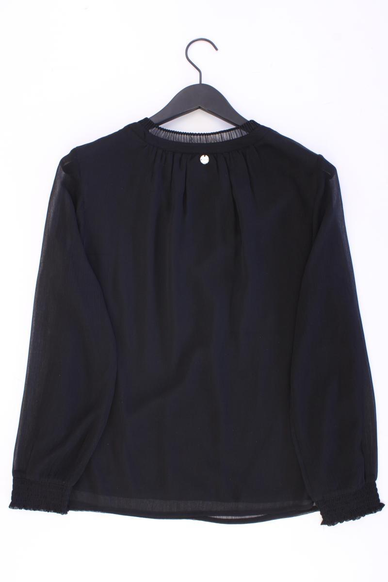 Street One Chiffonbluse Gr. 38 neuwertig Langarm schwarz