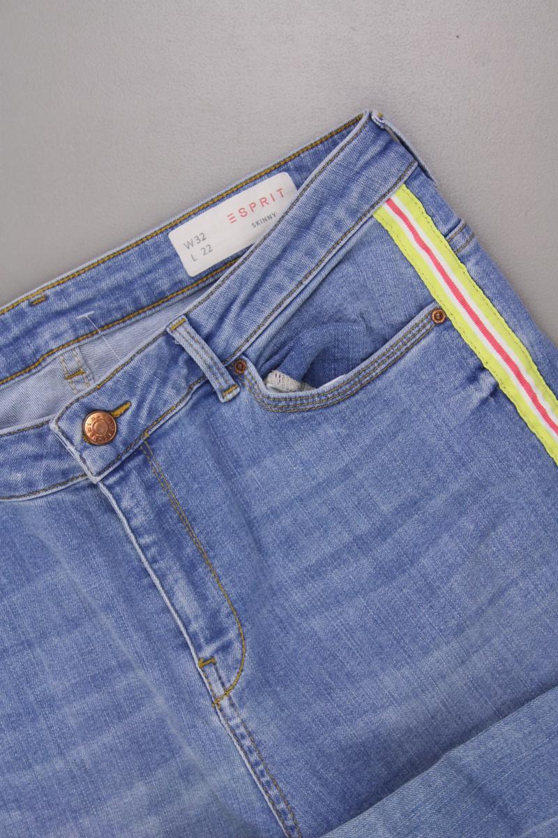Esprit 7/8 Jeans Gr. W32/L22 blau aus Baumwolle