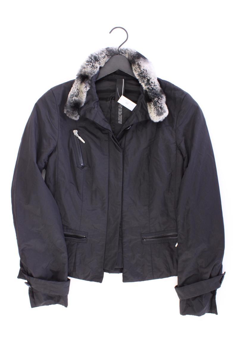 Airfield Übergangsjacke Gr. 36 schwarz aus Baumwolle