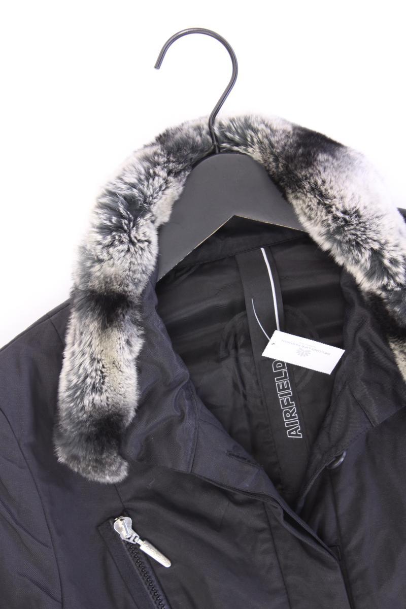 Airfield Übergangsjacke Gr. 36 schwarz aus Baumwolle