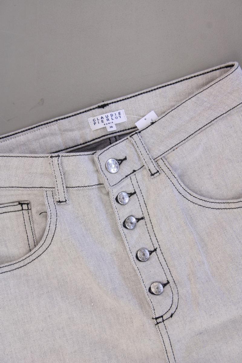 Claudie Pierlot Mom Jeans Gr. 36 Vintage grau