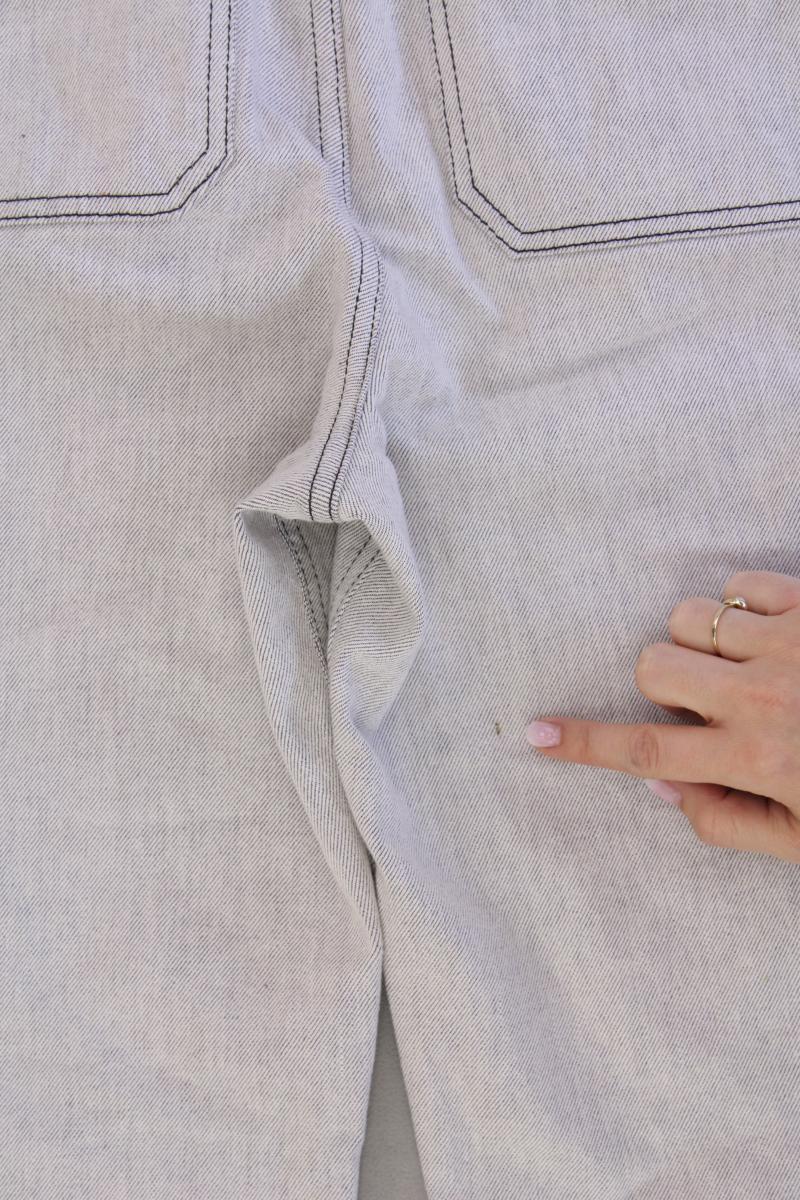 Claudie Pierlot Mom Jeans Gr. 36 Vintage grau