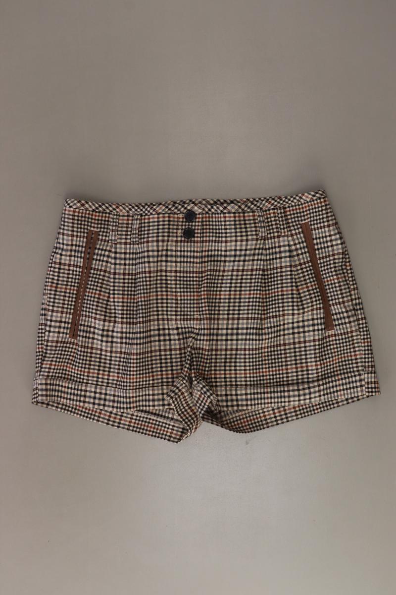 H&M Shorts Gr. 36 kariert braun aus Polyester