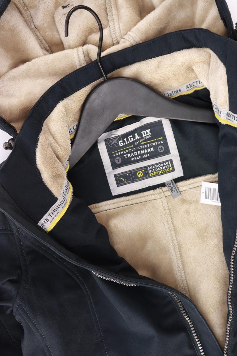 GIGA DX Kapuzenjacke Gr. 36 schwarz aus Polyester