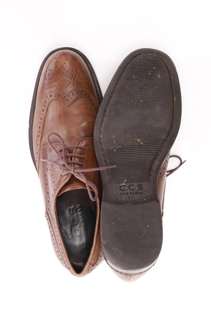 C.C.S SARARAR Schuhe für Herren Gr. 41 braun aus Leder
