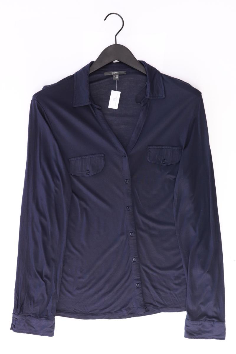 Esprit Langarmbluse Gr. XXL blau aus Viskose