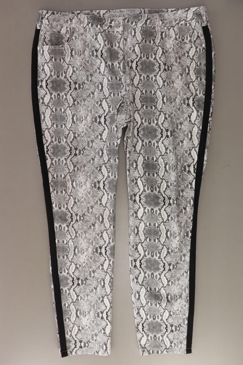 Laura Kent Hose Gr. 50 mit Tierdruck grau aus Baumwolle