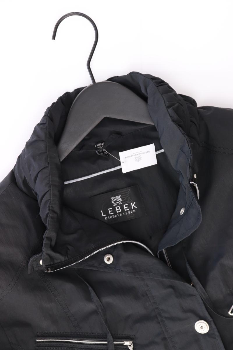 BARBARA LEBEK Übergangsjacke Gr. 44 schwarz aus Polyester