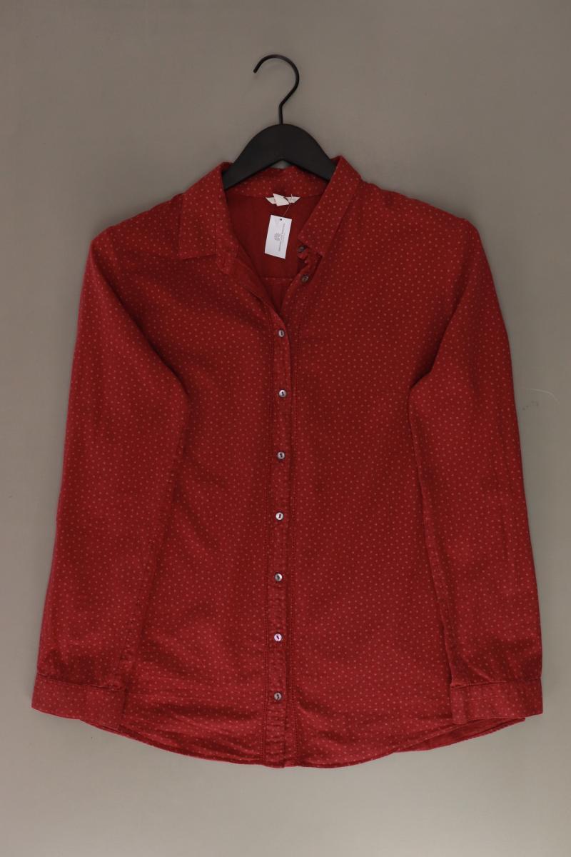 Esprit Langarmbluse Gr. 38 rot aus Baumwolle