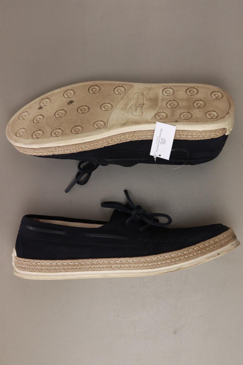 Cortefiel Bootsschuhe für Herren Gr. 42 blau aus Leder