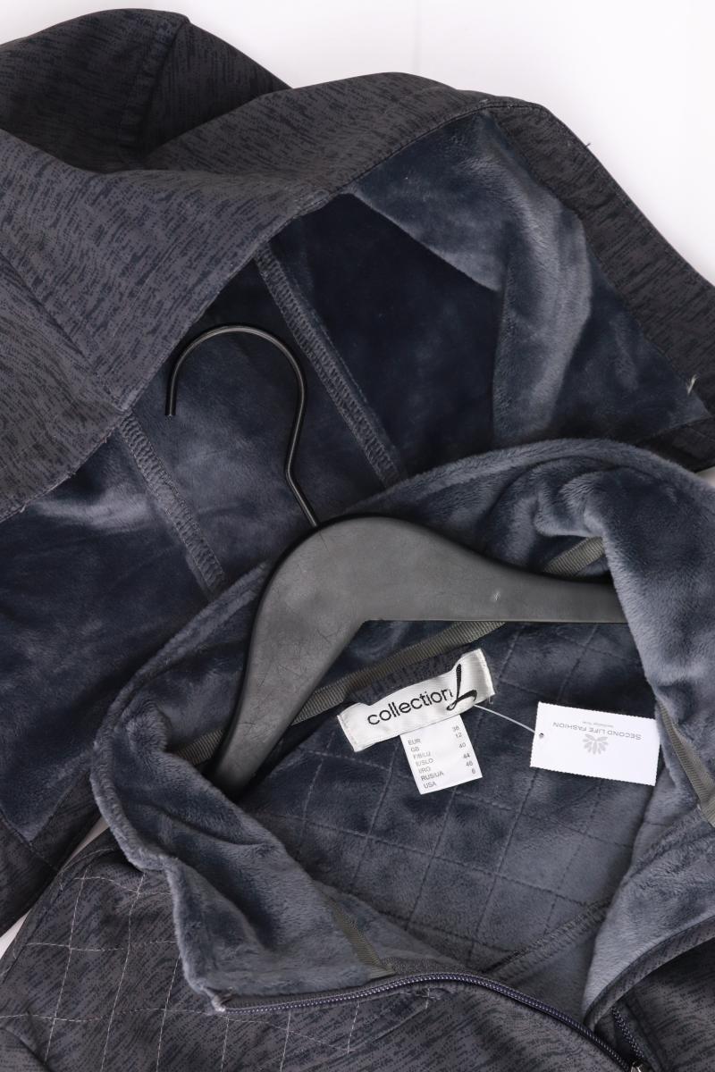 création L Kapuzenjacke Gr. 38 grau aus Polyester