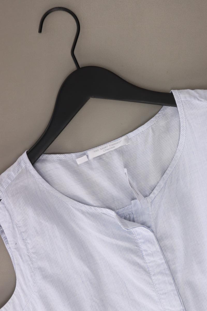 The Shirt Company Ärmellose Bluse Gr. 40 gestreift blau