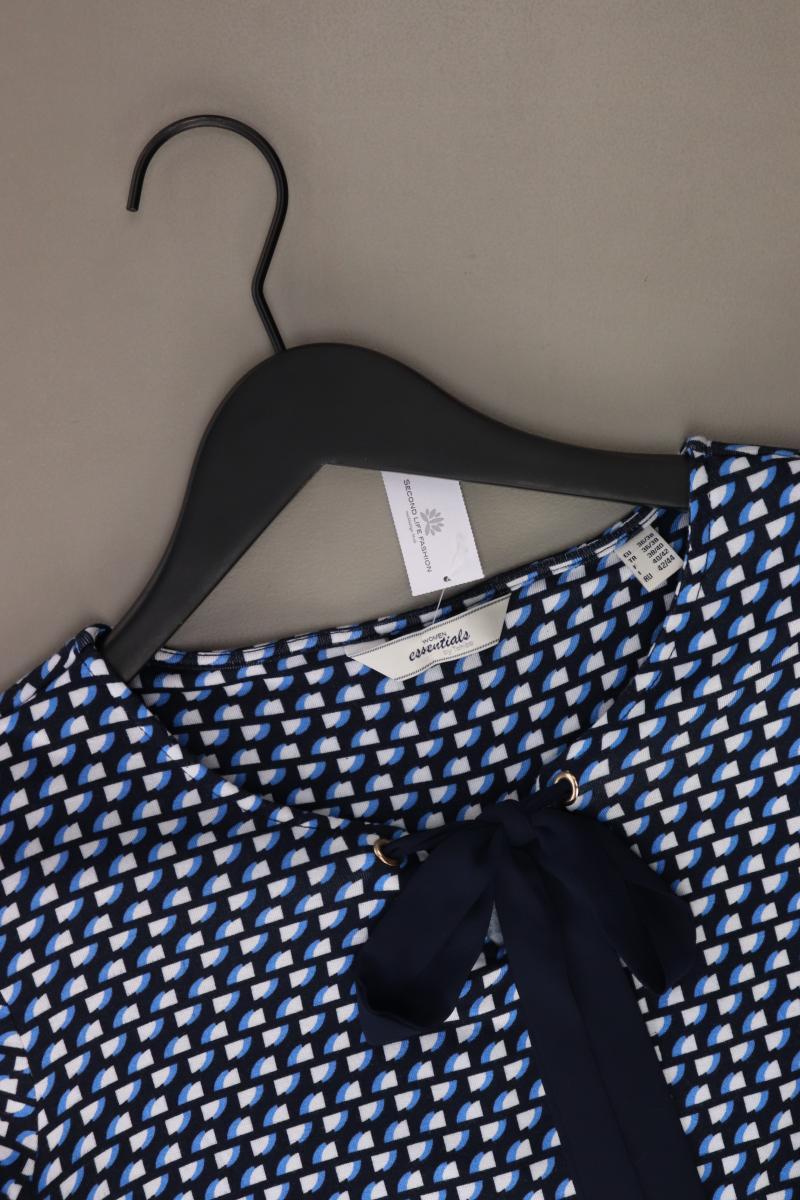 Tchibo Bluse Gr. 36/38 Langarm blau aus Viskose
