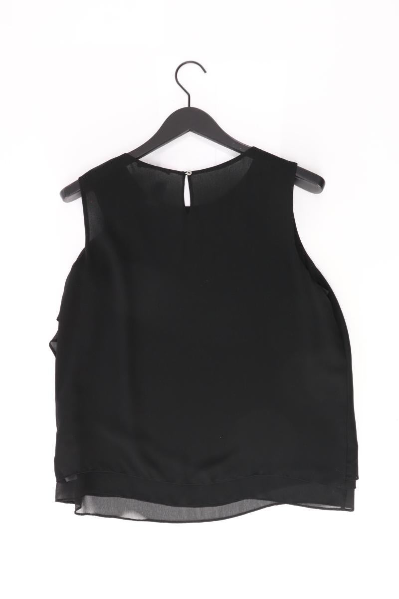 Esprit Chiffonbluse Gr. 42 Ärmellos schwarz aus Polyester