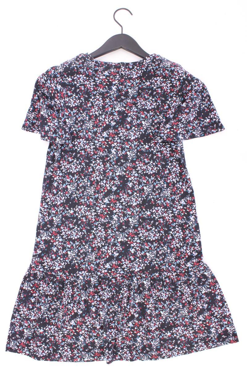 edc by Esprit Jerseykleid Gr. XS mit Blumenmuster Kurzarm mehrfarbig aus Viskose