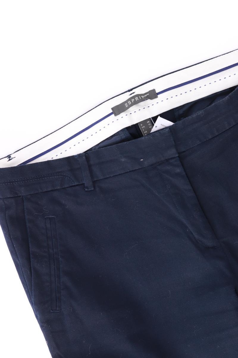 Esprit Stoffhose Gr. 38 blau aus Baumwolle