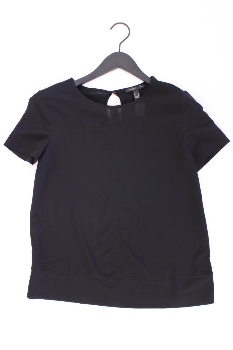 Mango Kurzarmbluse Gr. M schwarz