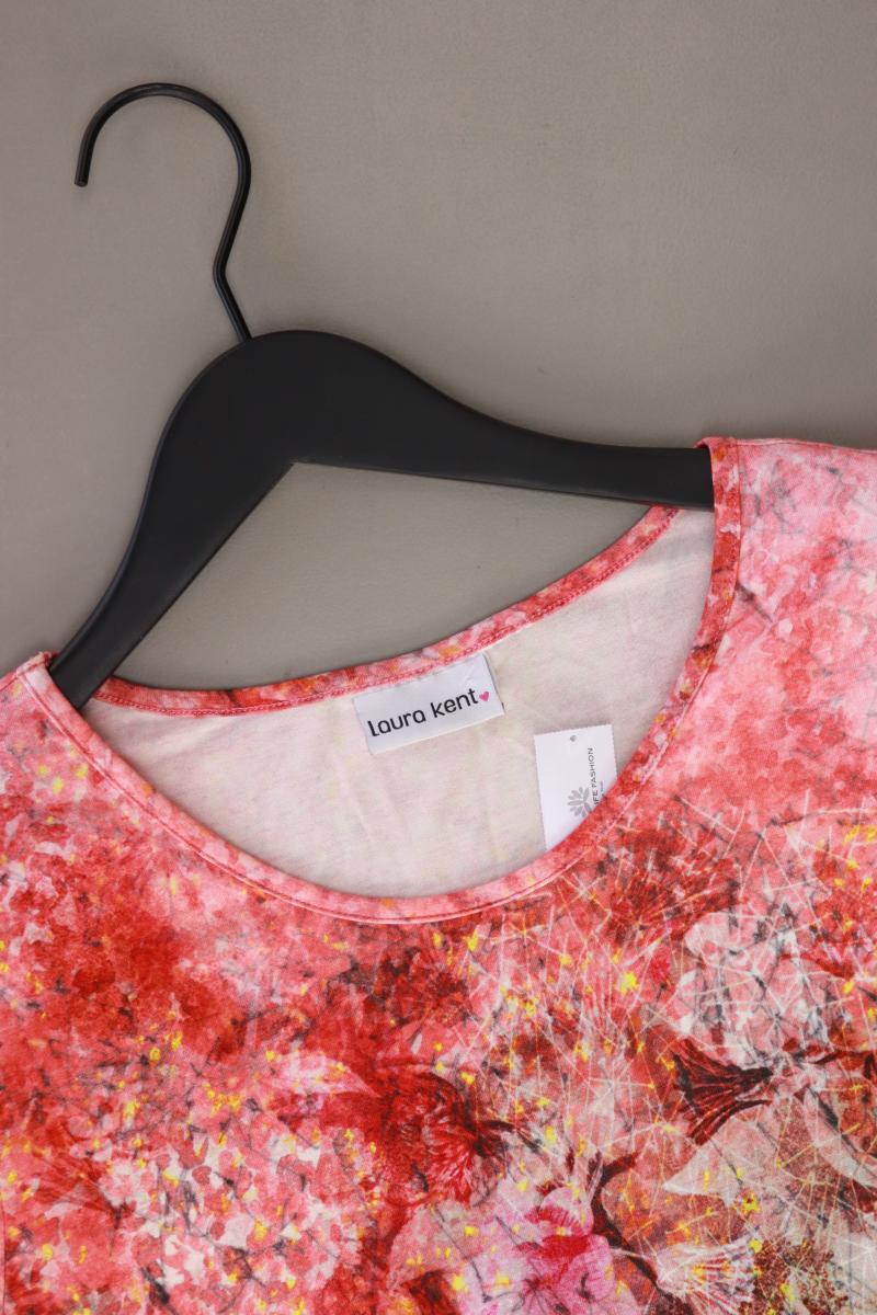 Laura Kent Kurzarmkleid Gr. 40 mit Blumenmuster mehrfarbig aus Viskose