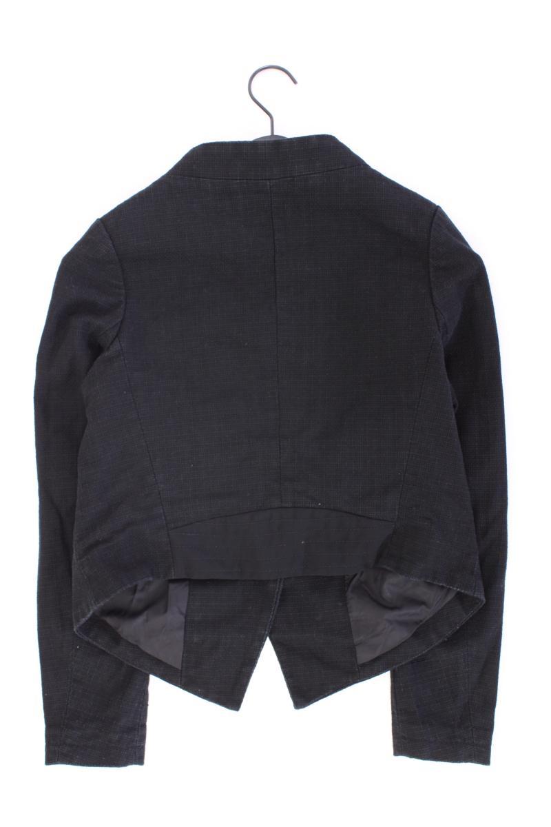 QS by s.Oliver Übergangsjacke Gr. 40 schwarz aus Baumwolle